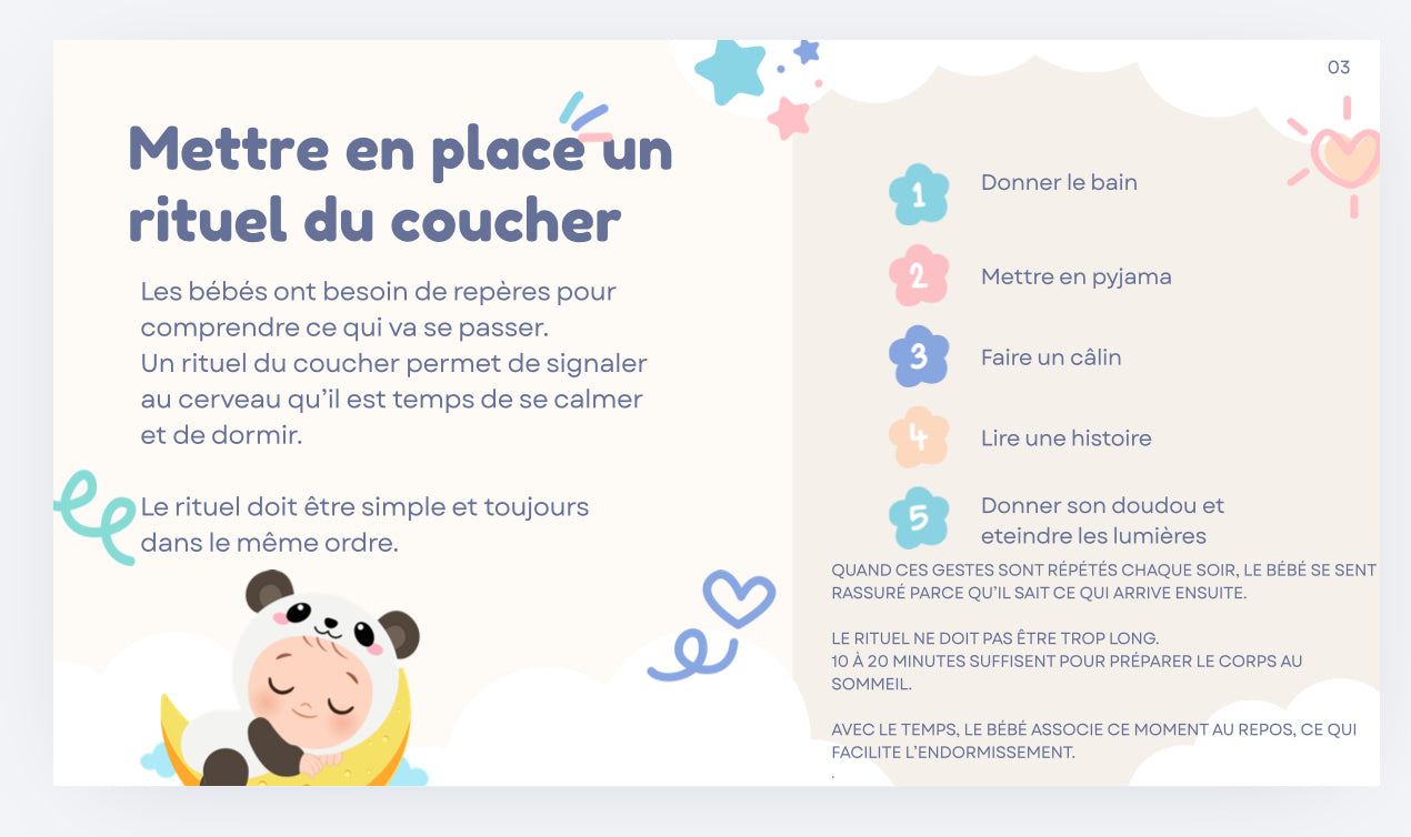 Peluche Calmidoo respirante – guide du sommeil OFFERT 🎁