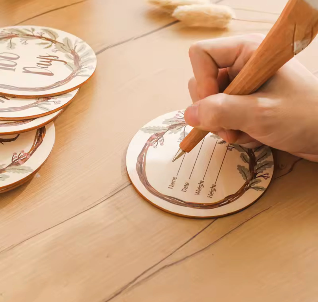 Cartes étapes bébé – Souvenirs mois après mois