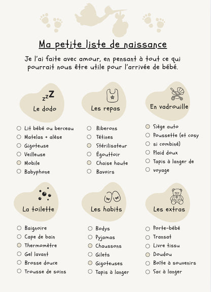 La lista de verificación completa para preparar la llegada del bebé