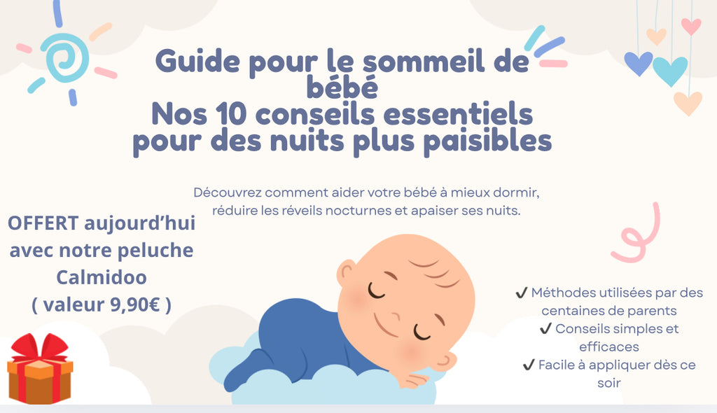 Peluche Calmidoo que respira – guía de sueño GRATIS 🎁