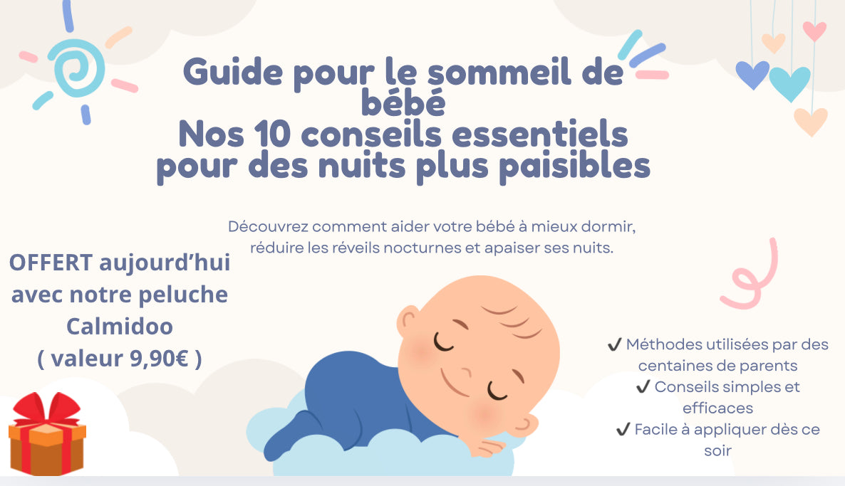 Peluche Calmidoo respirante –  guide du sommeil OFFERT 🎁