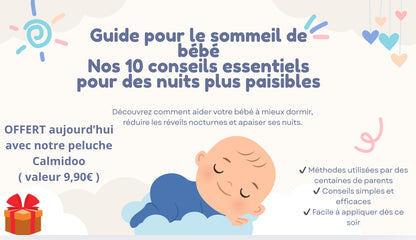 Peluche Calmidoo que respira – guía de sueño GRATIS 🎁