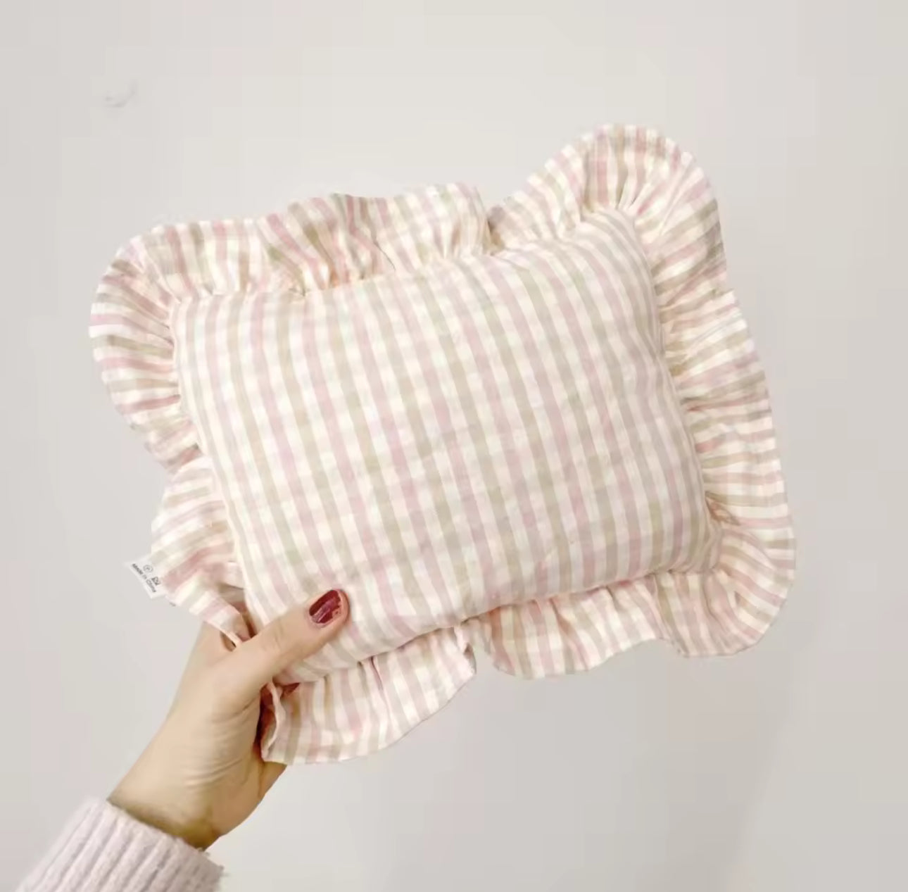 Coussin carreaux personnalisé