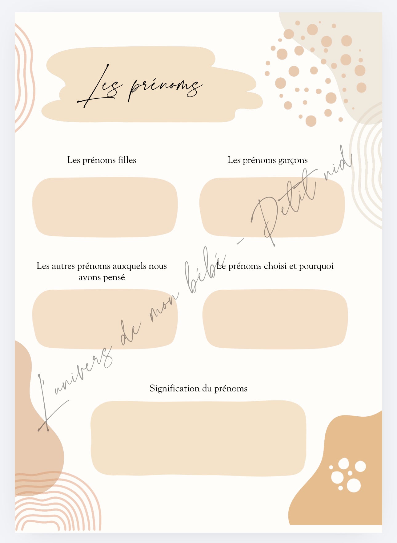 Journal de grossesse – Suivre et garder en mémoire chaque moment