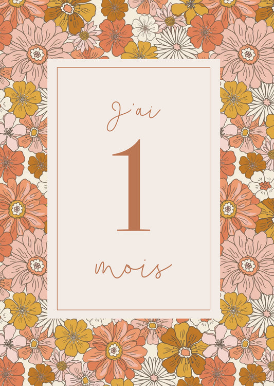 Carte étapes bébé - Immortalisez chaque moment