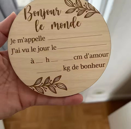 Tarjeta de bienvenida