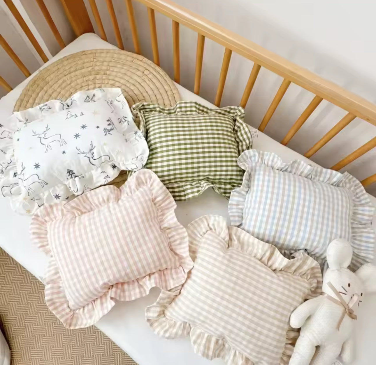 Coussin carreaux personnalisé