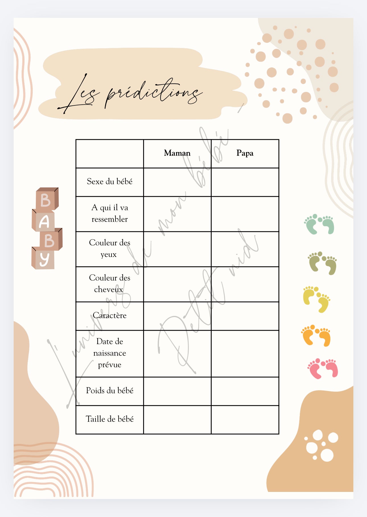 Journal de grossesse – Suivre et garder en mémoire chaque moment