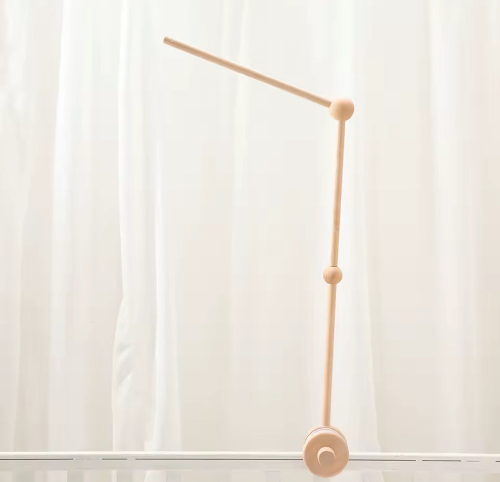 Soporte Móvil de Madera para Bebé – Fijación Segura para Cama o Cuna