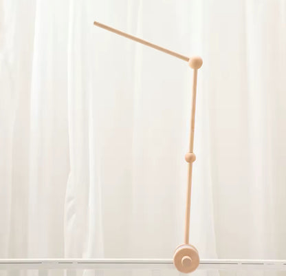Soporte Móvil de Madera para Bebé – Fijación Segura para Cama o Cuna