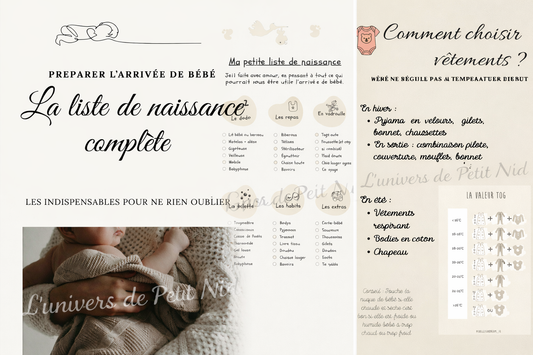 La checklist complète pour préparer l’arrivée de bébé