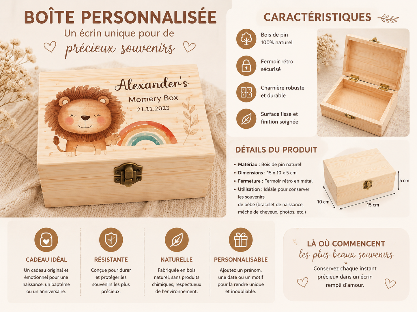 Caja personalizada – Un estuche único para recuerdos preciados