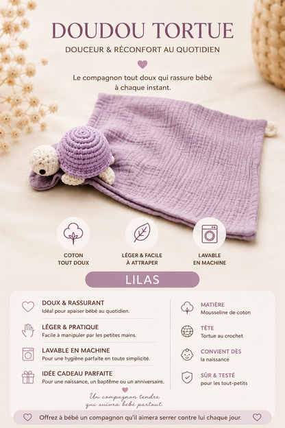 Doudou Tortue – Le premier compagnon qui rassure bébé