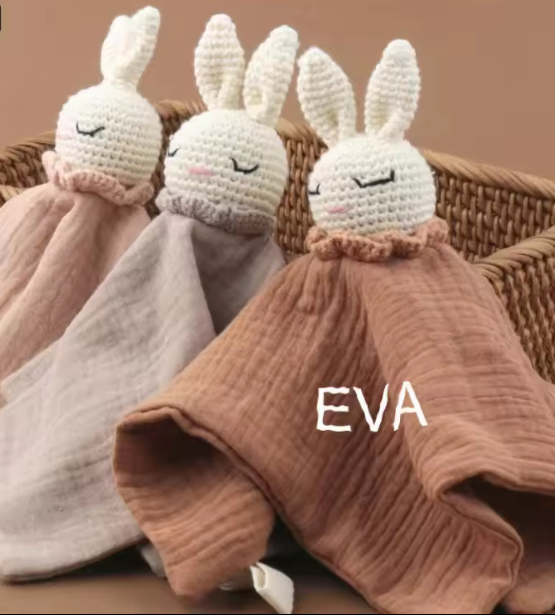 Doudou lapin - compagnon de réconfort dès la naissance
